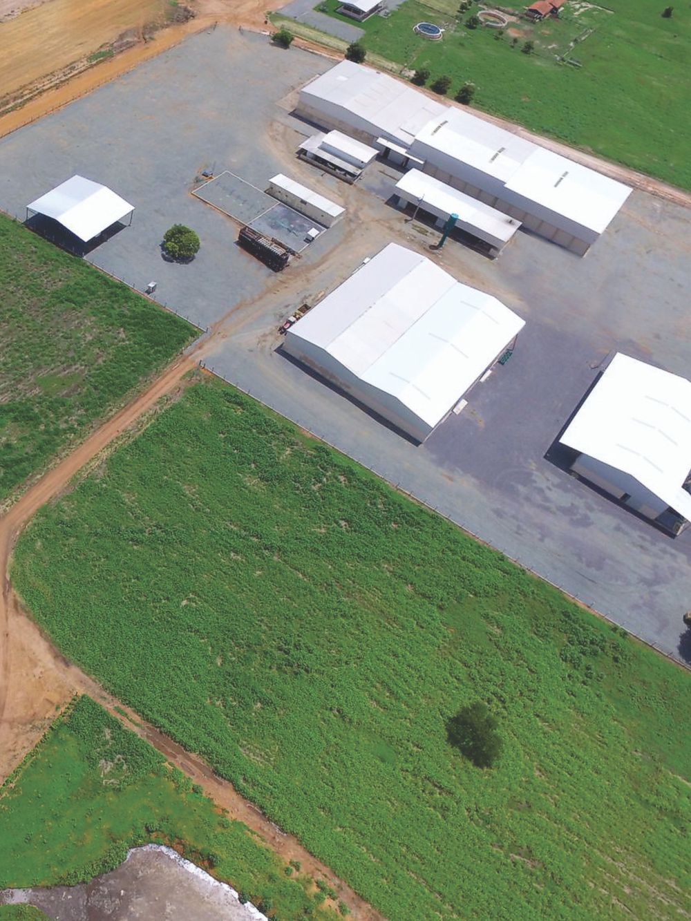 Vista aérea fábrica Ipê Agro